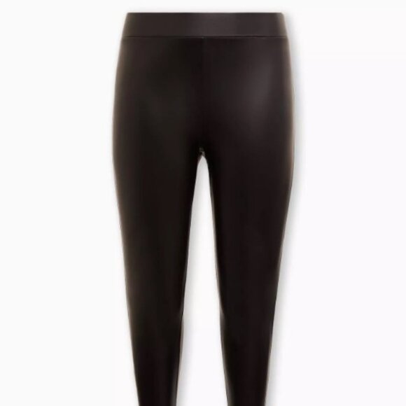 Torrid size 4 Full Length Signature Waist Faux Leather Legging - Picture 3 of 10